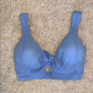 Sky Blue Bralette Crop Top